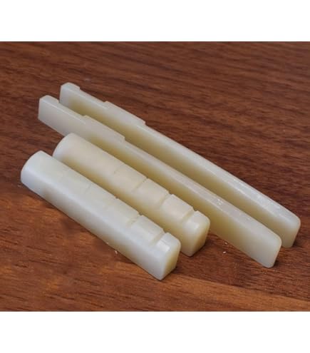 3 Cejillas De Hueso Para Guitarra Clásica - 52x6x9 Mm, Hueso Natural, Para 6 Cuerdas, Repuesto