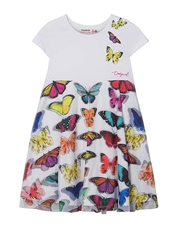 Desigual Mädchen Kleid Girl Knit Dress Sleeveless (Vest_yamena)