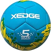 XEDGE Official Size Soccer Ball,Size 5 Training Ball for Girls,Boys,Youth Teenagers,Adults,Machine Stitched for Indoor Outdoor Play