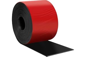 Heonay Self Adhesive Rubber Strips, Solid Neoprene Rubber Sheets Rolls Strips with Adhesive Backing, Self Stick Rubber Gasket Pads for DIY, Crafts, Seals, 4" Wide x 1/16" Thic x 120" Long