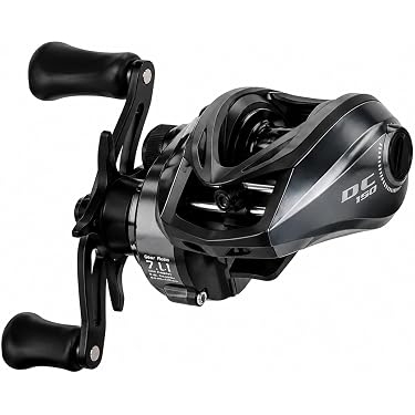 1800 fishing reels for sale Goofish Saltwater Baitcasting Reel:6.18:1 Gear Ratio,15kg Drag,10+1 BB Right / Golden / BCS250
