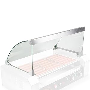 Olde Midway Glass Cover ONLY for Hot Dog 7 Roller Grill Cooker Machine - Replacement or Upgrade