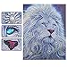 GenericABCDEFG SuperDecor 5d Diamond Painting by Number Kits Crystal Rhinestone Diamond Embroidery Paintings for Adults and Kids Home Wall Decor Special Shaped Rhinestones, Melancholy Lion 16x20 in