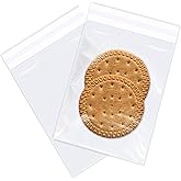WEPOLY - 3" x 5" (1000 Count) Clear Small Cellophane Bags - Self Sealing Cello Plastic Poly Bags- for Photo, Jewely, Bakey, Treats, Candies