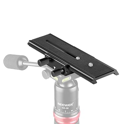 Neewer 16centimeters 2-Way Macro Focusing Focus Rail Slider/Close-Up Shooting Compatible with Canon Nikon Pentax Olympus Sony Samsung and Other DSLR Camera and DC with Standard 1/4-Inch Screw Hole