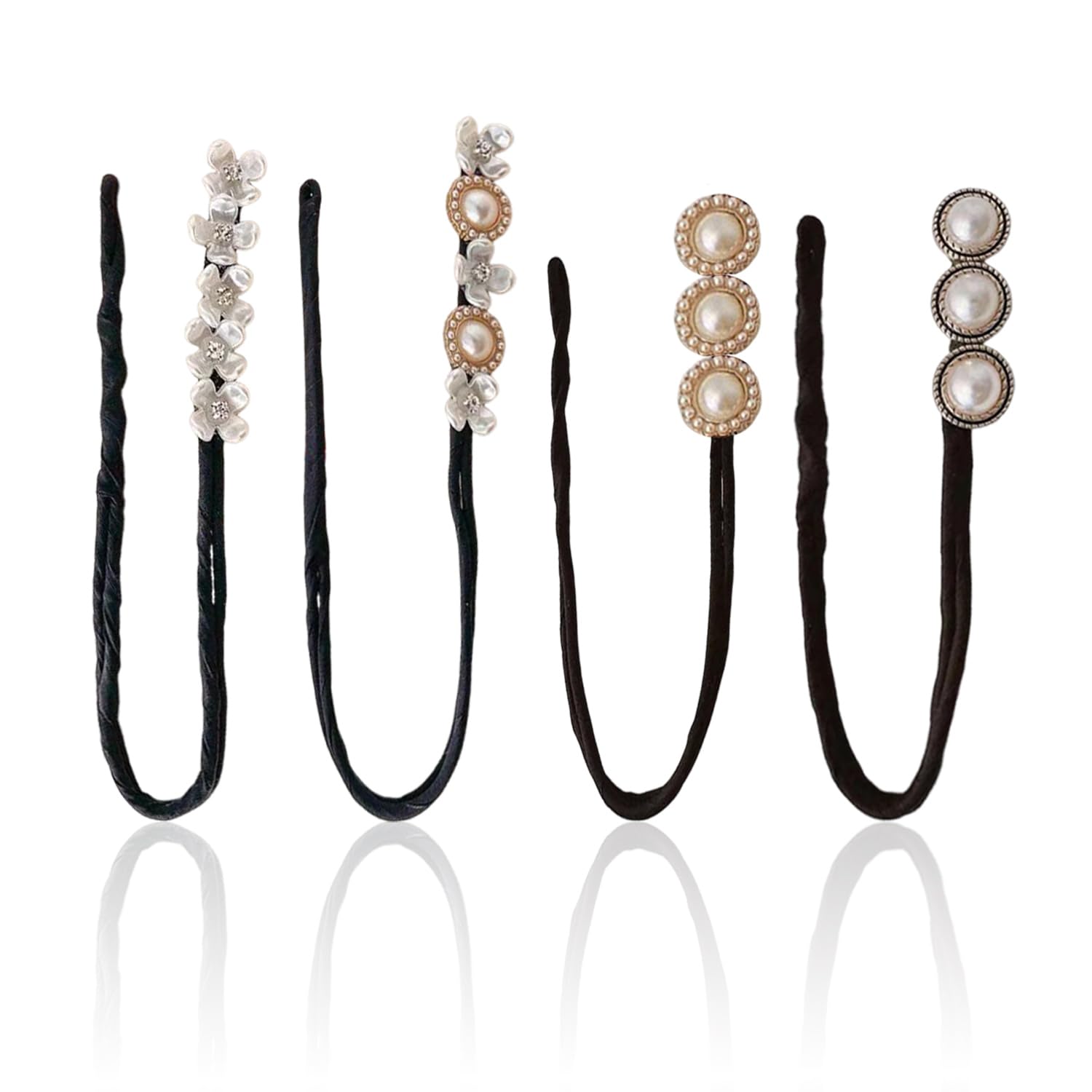 4 Pieces Of Flower Hair Twisters, Elegant Hair Accessories, Women'S Hair Accessories, Hair Tools, Hair Accessories, Fashionable And Versatile Hair Accessories