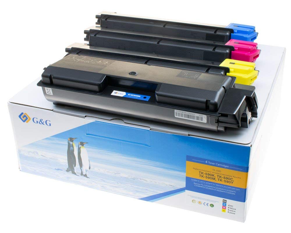 Toner G&G Kyocera TK-590BK/C/M/Y Multipack