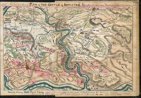 Amazon マップ アンティータムの計画 メリーランド州 Sept 1862文書日 1862 アートフレーム ポスター オンライン通販