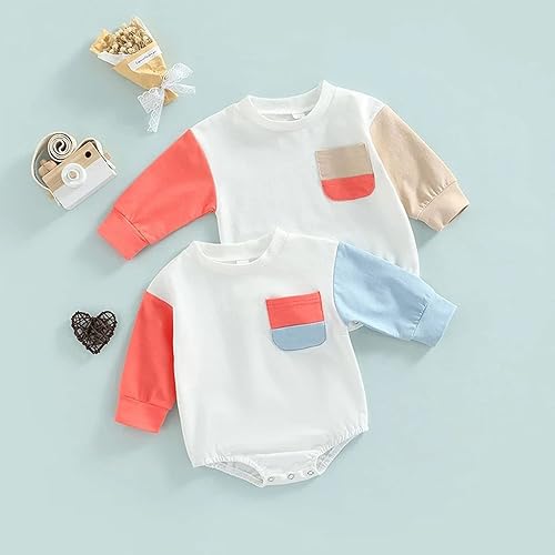Baby Girl Boy Sweatshirt Romper Fall Clothes Hoodie Pullover