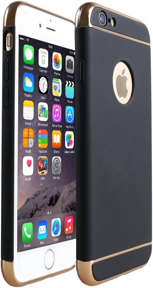 RORSOU iPhone 6 Case for Apple iPhone 6 (4.7") - Black