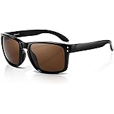 SUNGAIT Polarized Sports Sunglasses for Men Women: Retro Square Shades UV400 for Driving Fishing Cycling Running Golf