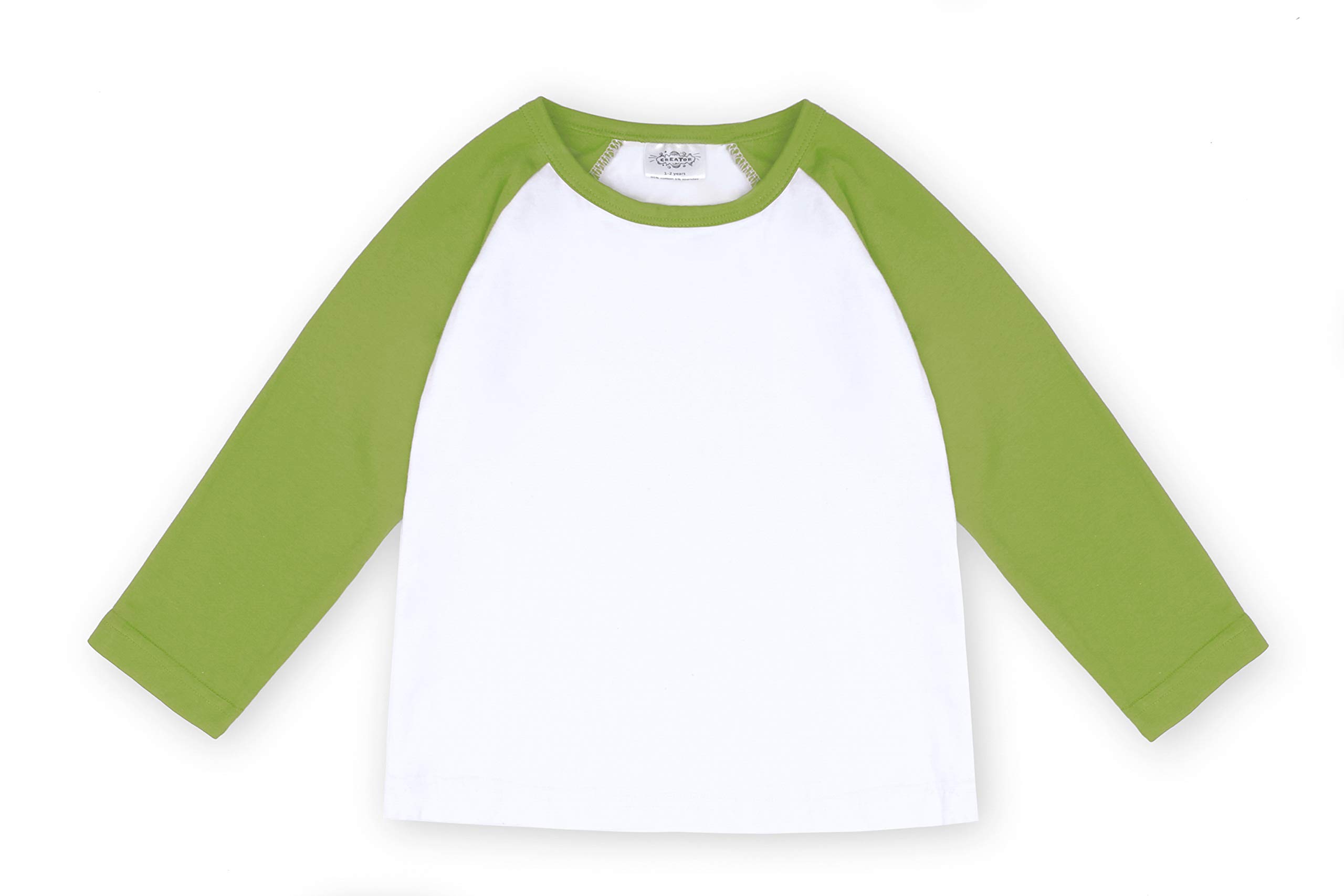 CREATOR Toddler Baby Girls Boys Long Sleeve Shirts Raglan Shirt Baseball Tee Cotton T-Shirt