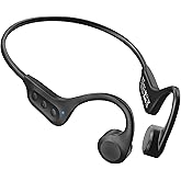 Nanajorwa Bone Conduction Headphones, Bluetooth 6.0 Open Ear Headphones, 10H Playtimes Sweatproof Wireless Sport Earphones for Cycling, Running, Outdoor Sports