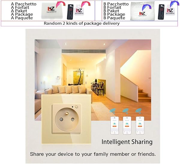 WiFi Smart Wall Socket Outlet Panel de vidrio Smart LifeTuya APP Control remoto funciona con Amazon Echo Alexa Google Home EU FR UKBlackDE Wall Socket