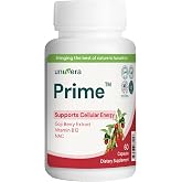 Univera Prime Cellular Energy Support Supplement &ndash; Vitamin B Complex, NAC, Goji Berry Extract, Antioxidant Support &ndash; 60 Capsules (30-Day Supply)