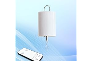 Eiryhope Disco Ball Motor with Remote, Battery Operated Spinner, Hanging Display Motor for Wind Spinners Spiral Tail Wind Chime Catcher Outdoor Garden Decor Yard Ornament Patio Décor Accessoy 10 RPM