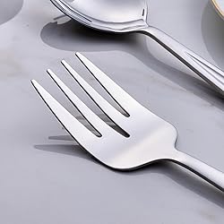 GoGeiLi Salad Server Set, 9.5-inch Stainless Steel