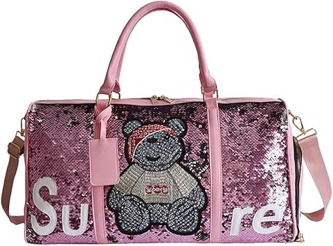 sequin gym bag