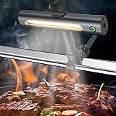 Rechargeable 360° BBQ Grill Light for Outdoor Grilling with Magnetic, IPX5 Waterproof, 2-Level Brightness, USB-C Charging, Po
