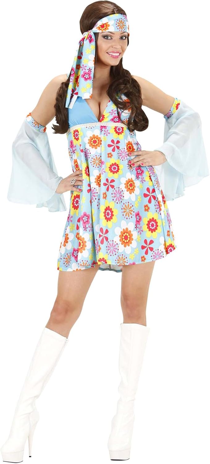 Ladies 1970s Sequinned Disco Fancy Dress Costume Adult Womens Size 8 10 12 14 | eBay