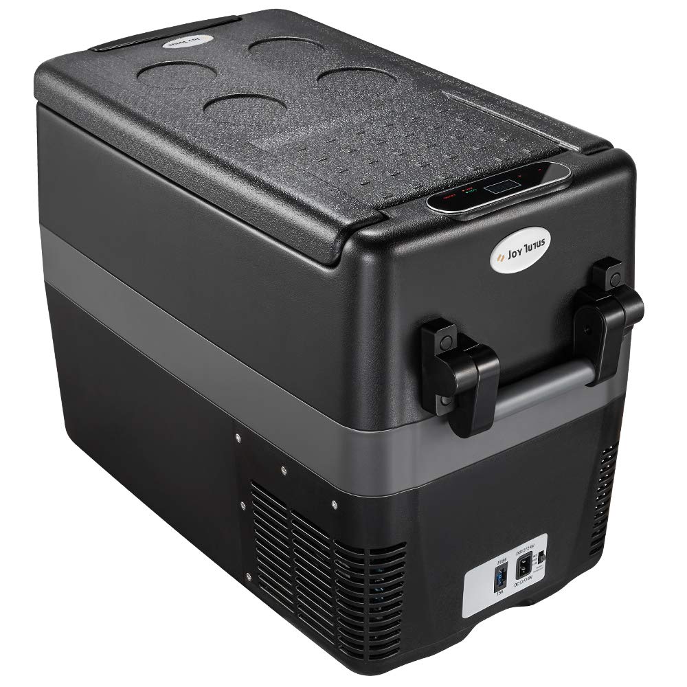 JOYTUTUS Portable Car Refrigerator, 42 Quart/40L 12 Volt Car Fridge Electric Compressor Cooler for Van Truck RV Boat, AC/DC Portable Freezer (-4?~50?) for Car Vehicles Camping Road Travel and Home