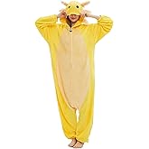 Taigood Unisex Axolotl Onesie Adult Pajamas, Halloween Costume Cosplay Pajamas One Piece Sleepwear Homewear