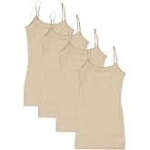 4 Pack Active Basic Women's Basic Tank Tops