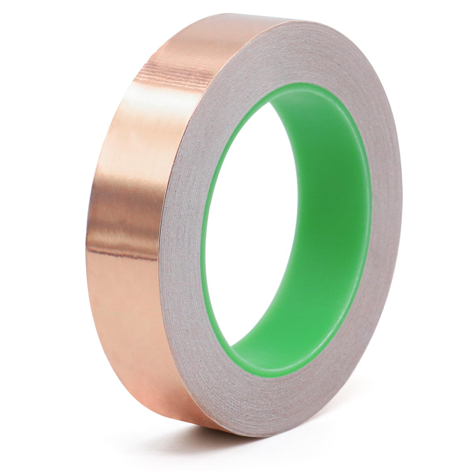 BOMEI PACK Copper Foil Tape Copper Tape Avoid Slugs Snails From Plants,25mm x 20m Craft DIY Shaping Lines,Guitar Shielding,Photo Frames Decoration Repairs,Paper Circuits