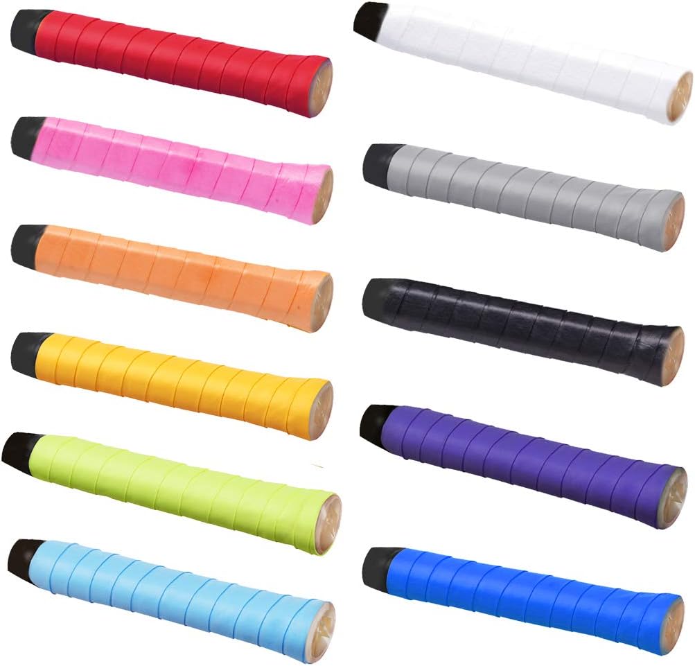 yeabwps 16 Pieces Tennis Badminton Racket Overgrips, Anti-Slip and Super Absorbent Sweat Tennis Racket Grip Tape : Sports & Outdoors