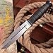Tactical Knife - Survival Fixed Blade - Best Outdoor Military Knives for Camping Bushcraft or Self Defense - Large Stainless Steel Blade Full Tang Handle Tactical Knofe - Comes with E Book 2791 U-PQ