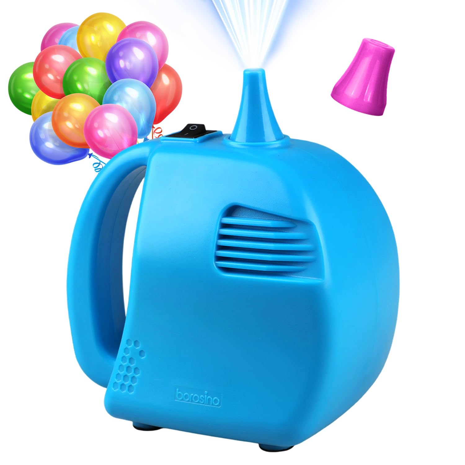 Photo 1 of Borosino Electric Balloon Pump, Portable Balloon Air Blower for Round & Foil Balloons, Balloon Inflator for Party Wedding Business Celebration Decoration
