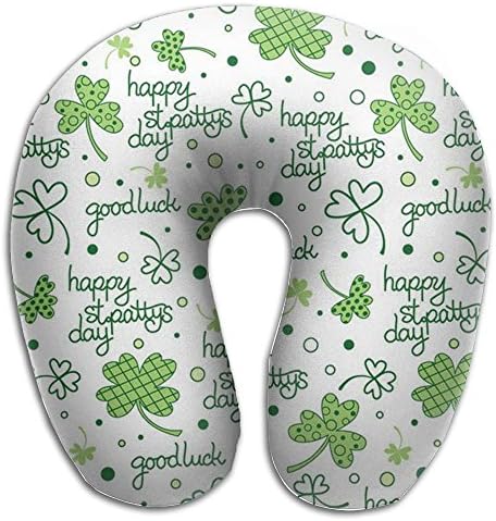 Leaf Clovers Memory Foam U Shaped Neck Pillow Comfortable For Airplane Travel Man Travel Super Soft Massager Pillow