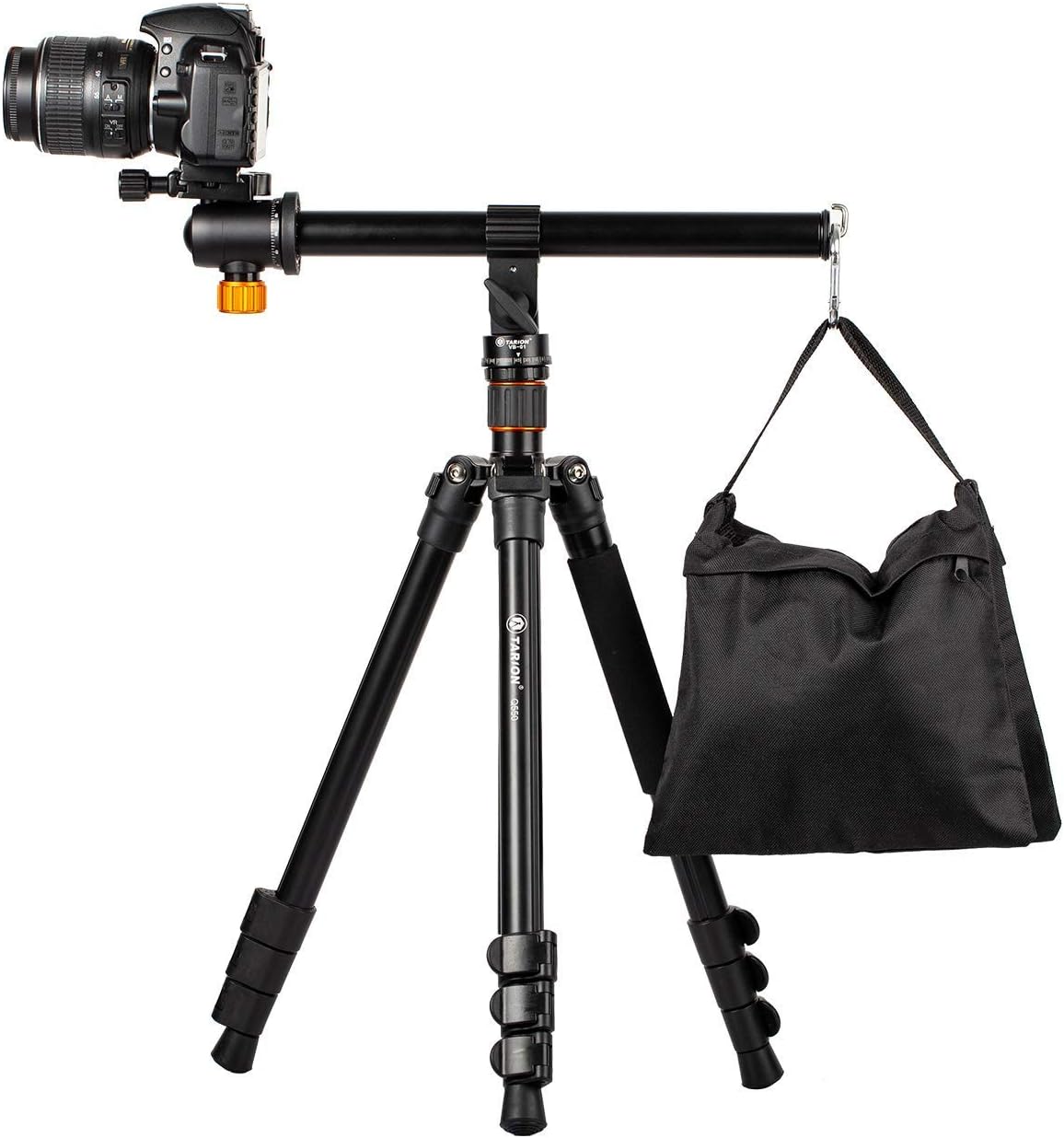 TARION Camera Tripod Monopod 61" Panorama Ball Head Foldable with 12.6