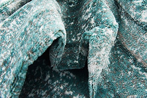 Unique Loom Sofia Collection Turquoise 8 x 10 Area Rug (8' x 10')