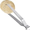 SS Ecom Stainless Steel Cooking Serving Tong, Roti Chimta, Chapati Chipya, Baking/Roasting Kitchen Utility Utensil - 25.5 cm
