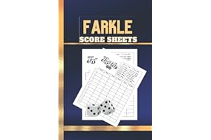 Farkle Score Sheets | Farkle Score Pads |: Farkle Score Cards | Farkle Scoring Sheet | 6 x 9 Inches Farkel Score Sheets, 120 Pages