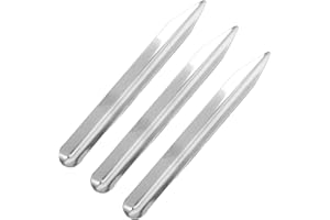 HOMOCONO 3pcs Stainless Steel Lab Spatula Curved Mixing Tool for Efficient Scooping and Transferring of