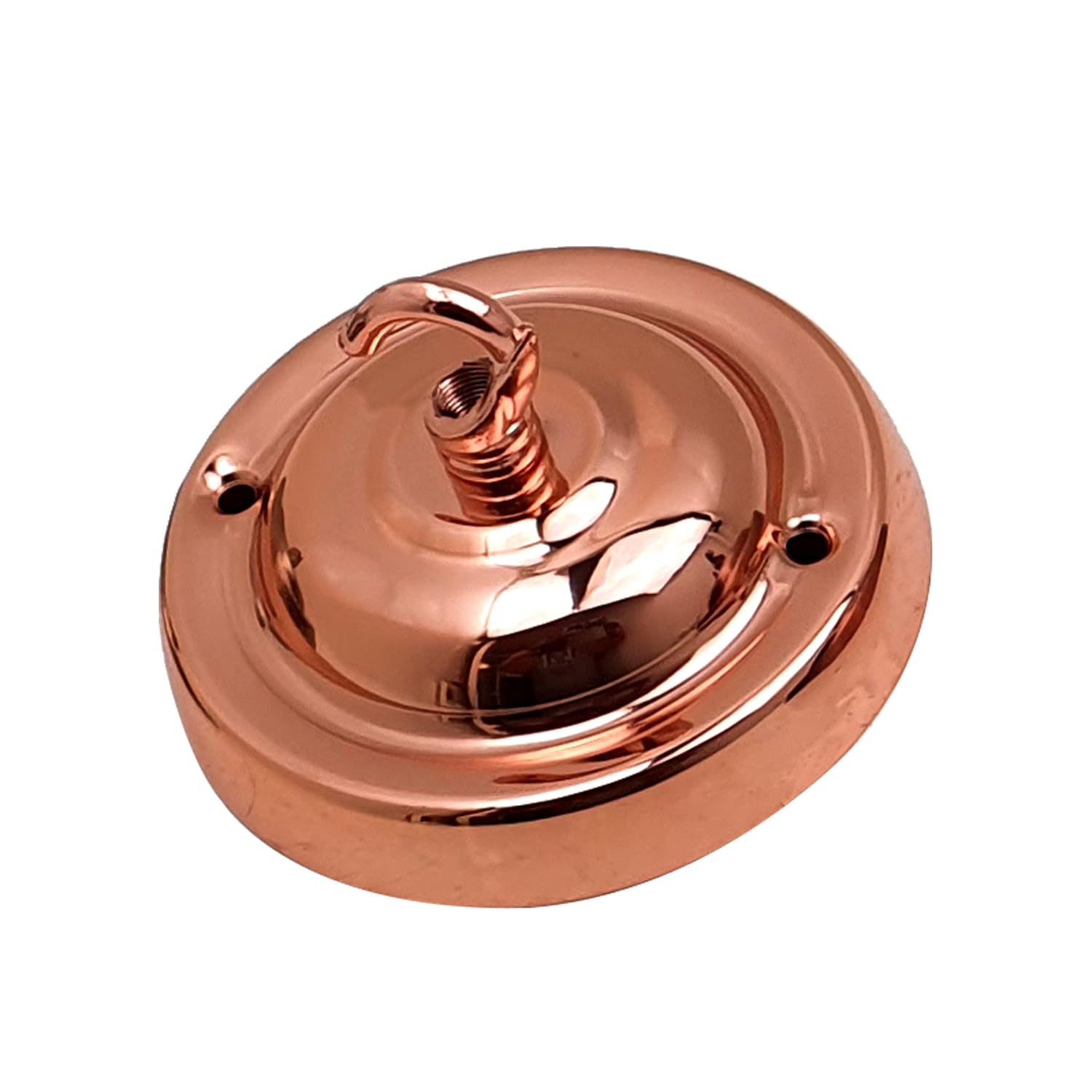 LEDSone Ceiling Rose Hook Plate Vintage Rose Gold Metal 10.5 cm Antique Single Out Side Fitting with Accessories for Chandliers Pendant Lights Wall Lamps Hanging Lights Planters Decorations โ image 1