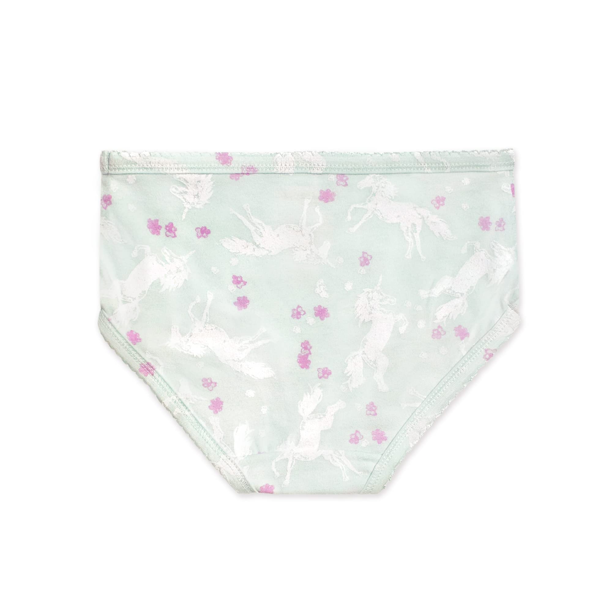 Burt's Bees Baby Toddler Girls' Underwear Set of 5 - Solids, Stripes,Prints, Tag-Free with Sizes for 2T to 8 Years Old