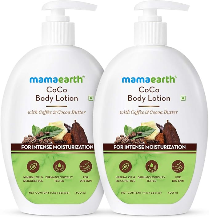 Buy Mamaearth CoCo Body Lotion For Dry Skin Pack of 2 (400 ml * 2