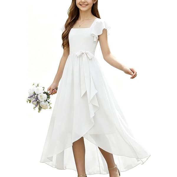 junior long white dresses Buy Luxurious Sparkly White Junior Bridesmaid Dress