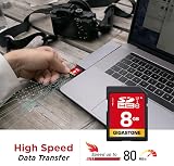Gigastone 8 GB SDHC Memory Card Pack of 2 Class 10 U1 High Speed view 3