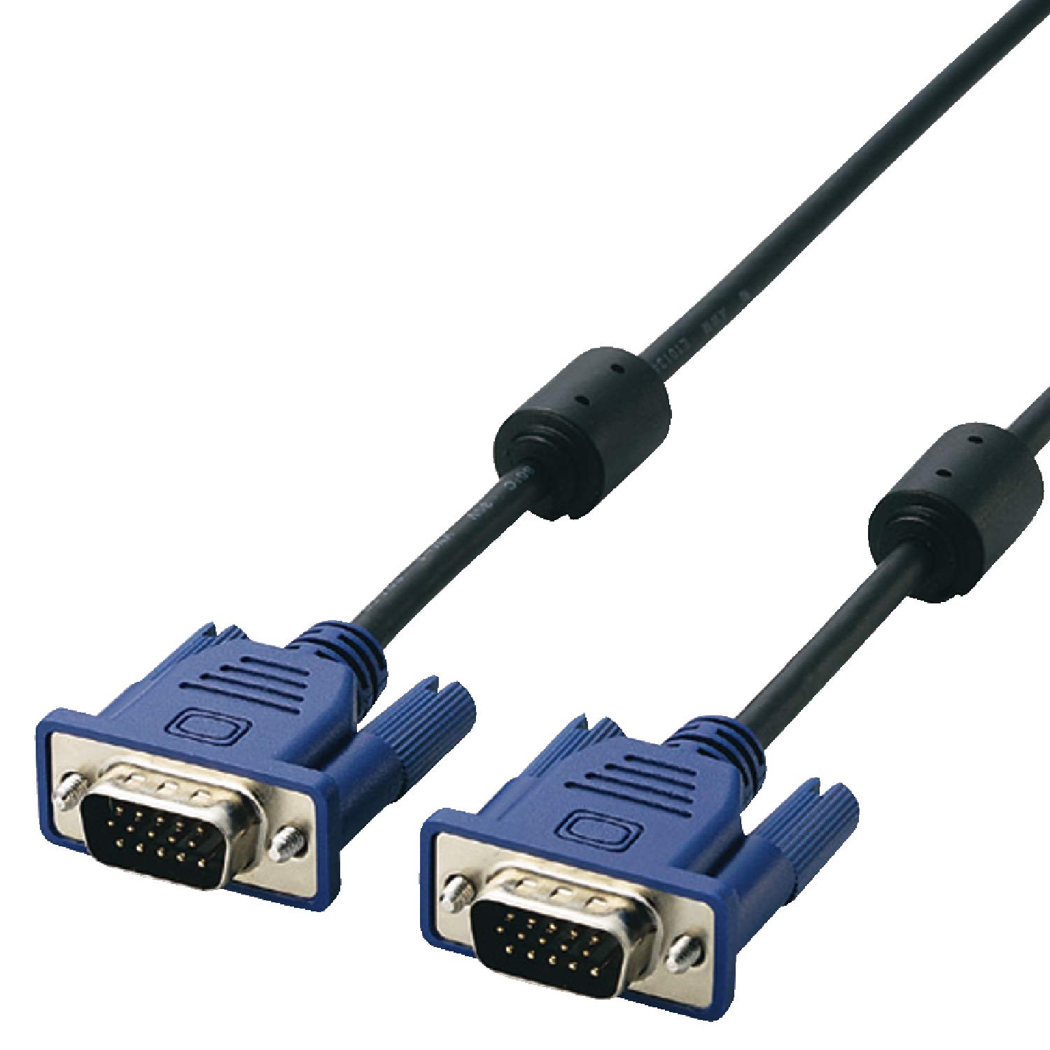 エレコム ディスプレイケーブル D-sub15ピン VGA-VGA スリム RoHs対応 1.5m ブラックの商品画像