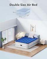 iDOO Inflatable Air Mattress Queen? 190x137x38cm Built-in Pump 295kg Load view 5