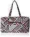 Vera Bradley Women's Cotton Large Travel Duffel Bag, Northern Stripes, One Size