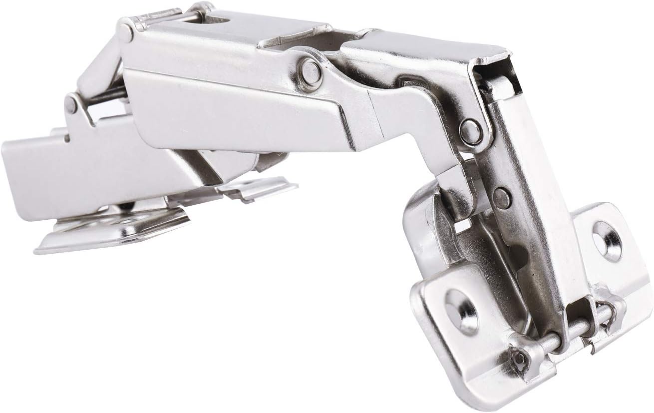 1Pair 175 Degree Hinges Frameless Cabinet Doors Concealed Hinges (Full