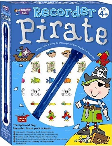 Music For Kids Open and Play Recorder Pirate Pack