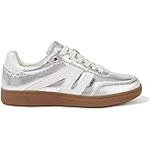 LUCKY STEP Women Classic Retro Gum Sole Fashion Sneakers Casual Tennis Skate Shoe Genuine Leather Walking Footwear Anti Slip Trainers