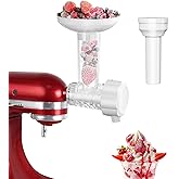 LETOMS Dairy-Free Ice Cream Maker Attachment, Natural Fruit Soft Serve Maker for Kitchenaid Mixer, Frozen Yogurt and Dessert 