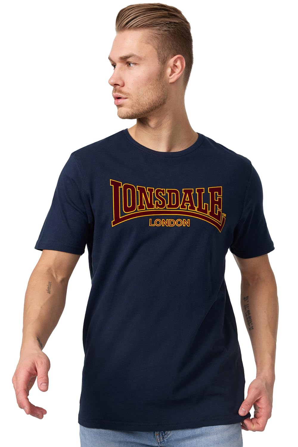 Lonsdale Men's Slim Fit Classic T-Shirt, Blue (königsblau), Medium (Manufacturer size: M)